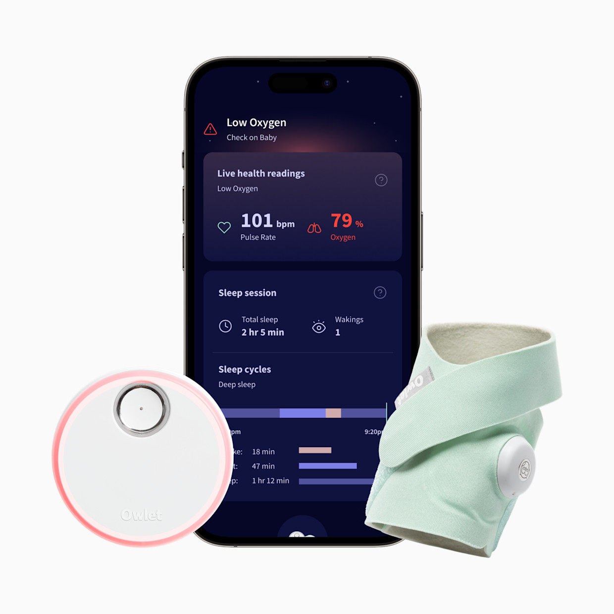 Owlet Dream Sock smart wearable baby monitor